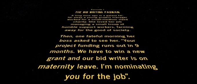 Bid writing padwan starwars